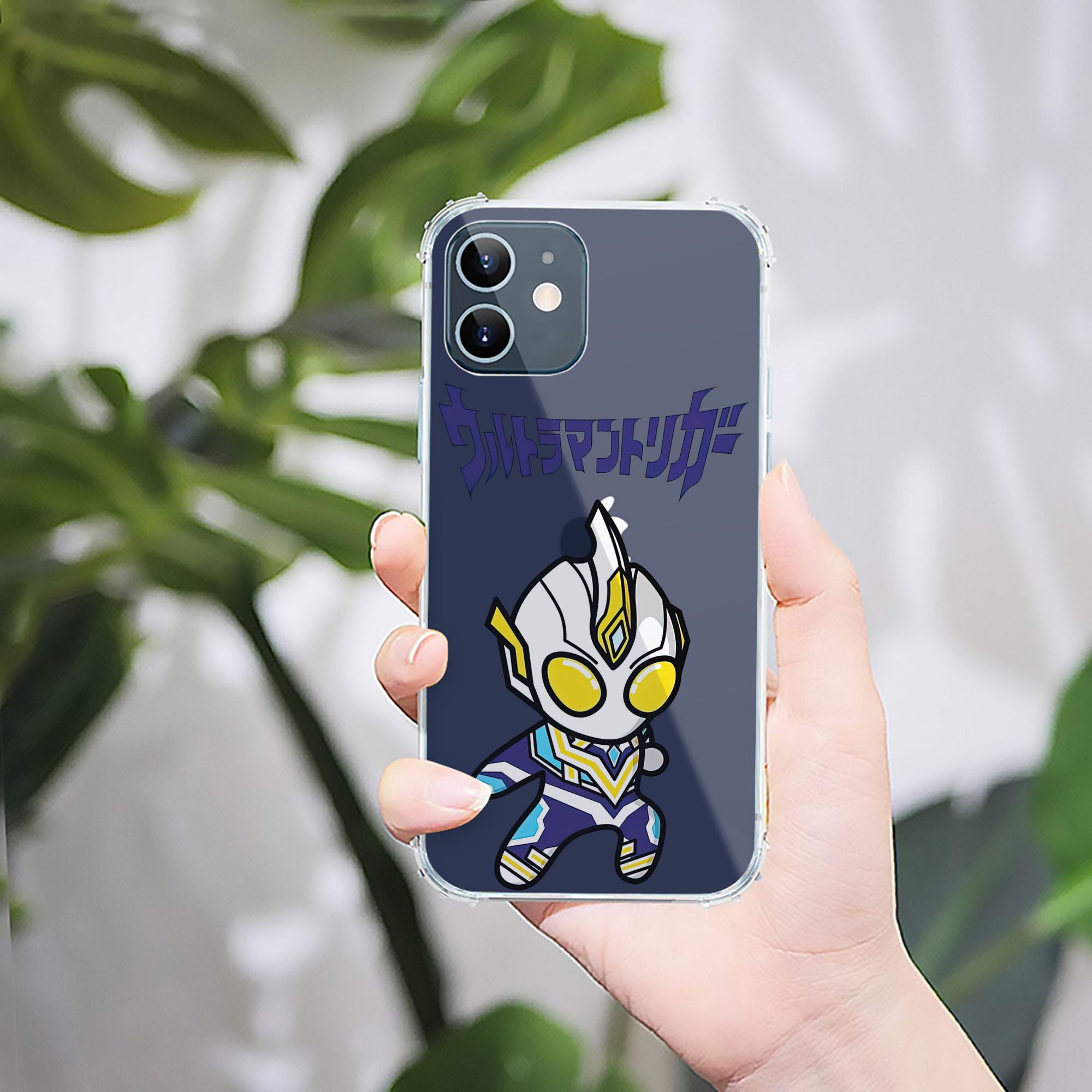 （画像用） ウルトラマン Ultraman 【iPhone 12シリーズ対応】透明スマホケース（クリアソフトケース）